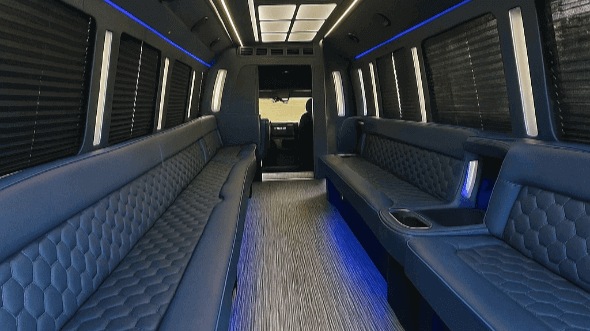40 Passenger Party Bus Interior