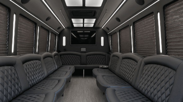 35 Passenger Party Bus Interior